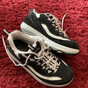 Skechers Shape-UPS Rocker Sole Walking Shoes BK